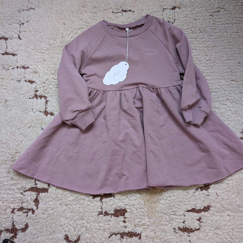 Pouf Baby Dusty Pink Long Sleeve Dress